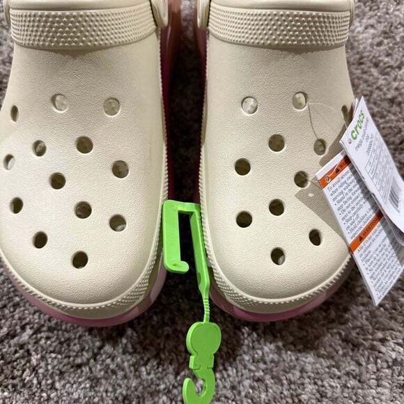 NEW CROCS UNISEX MEGA‎ CRUSH COLOR DIP CLOG 208988 Bone/Multi US W 10 M 8 - Picture 10 of 10
